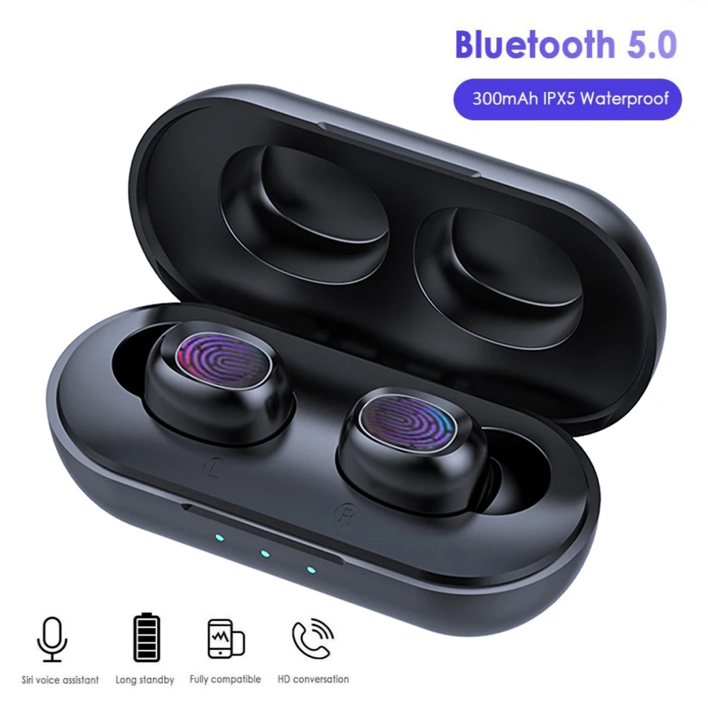 Lovebay чехол B5 наушники-вкладыши TWS Bluetooth 5 0 Беспроводной наушники сенсорный