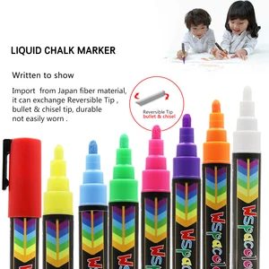 Image for Liquid Chalk Markers, Set of 8 Colored Chalk Pens, 