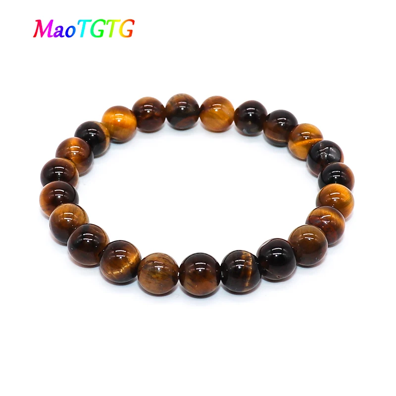 Браслет из натурального камня для женщин и мужчин Золотой \ синий камень с песком