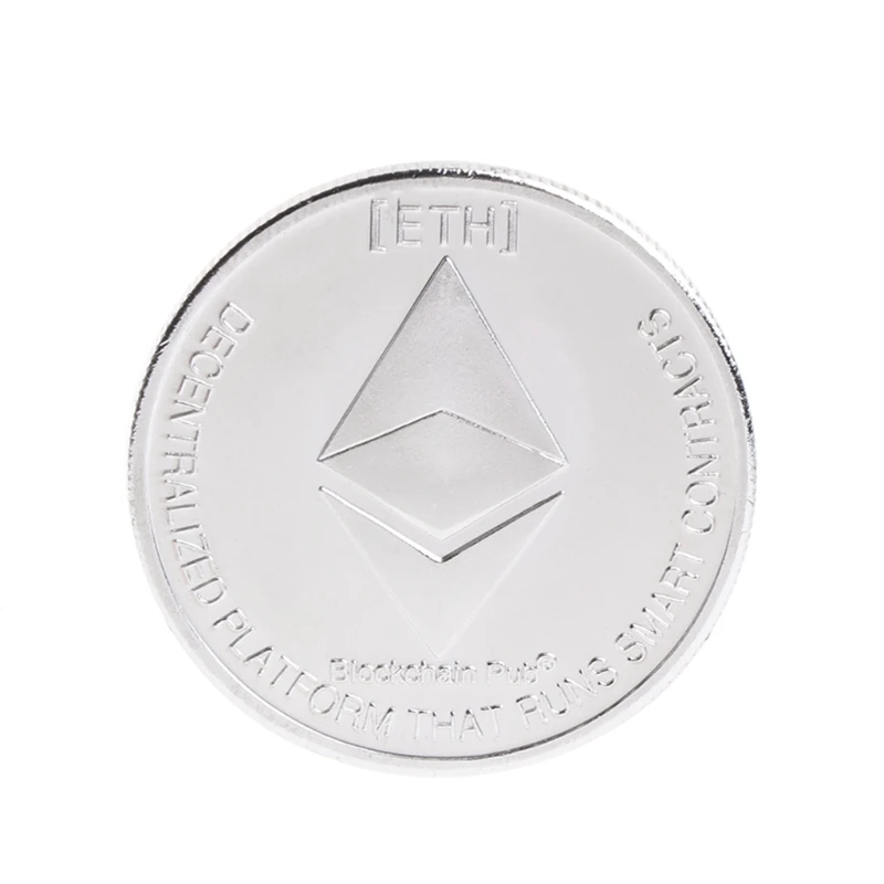 Памятная монета BTC коллекция художественных подарков Сплав Имитация эфириума ETH