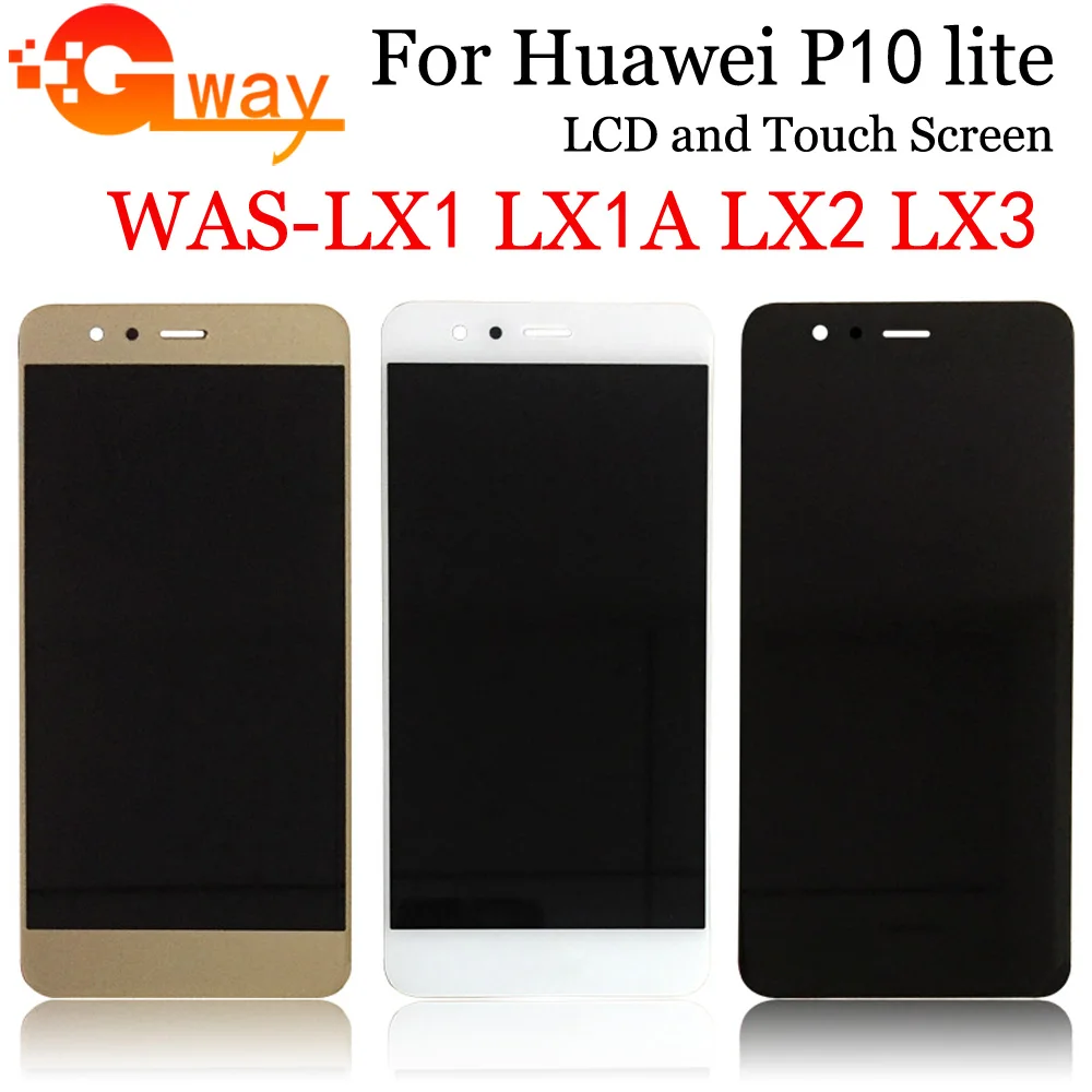 ЖК-дисплей качества AAA для HUAWEI P10 Lite ЖК-экран p10 lite зеркальная фотография