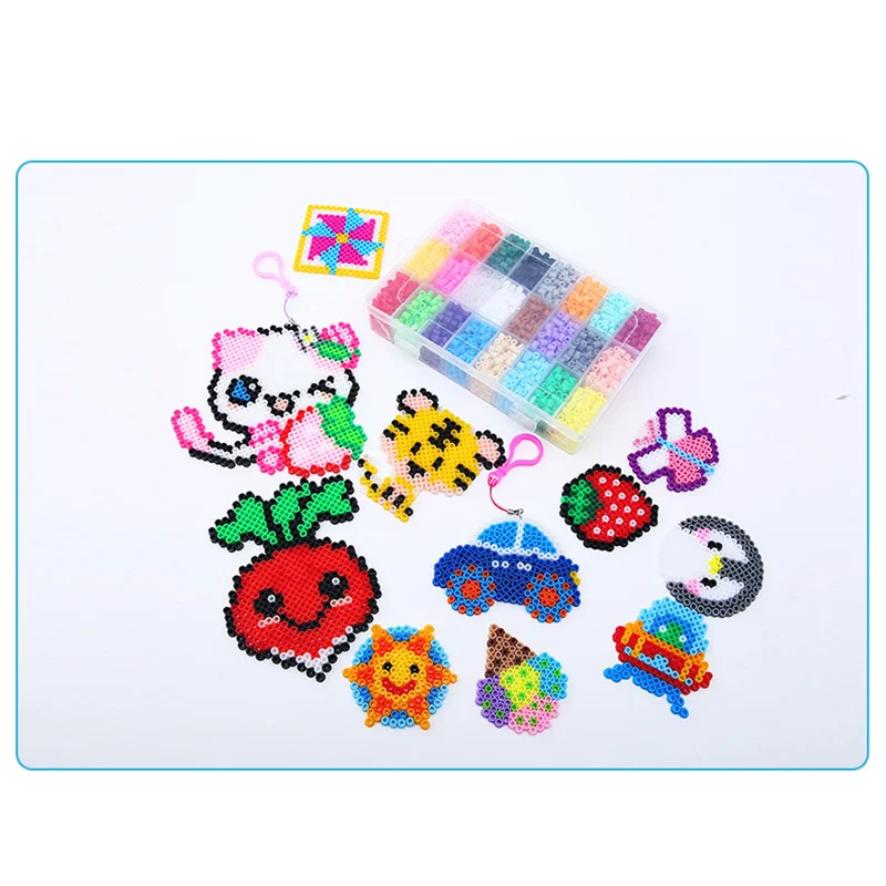 

DIY Toy Kids Create Handmade Craft Toy Gift 5mm Beads Plastic Beads And Template Tool Fuse Bead Puzzle Early Educational Toys