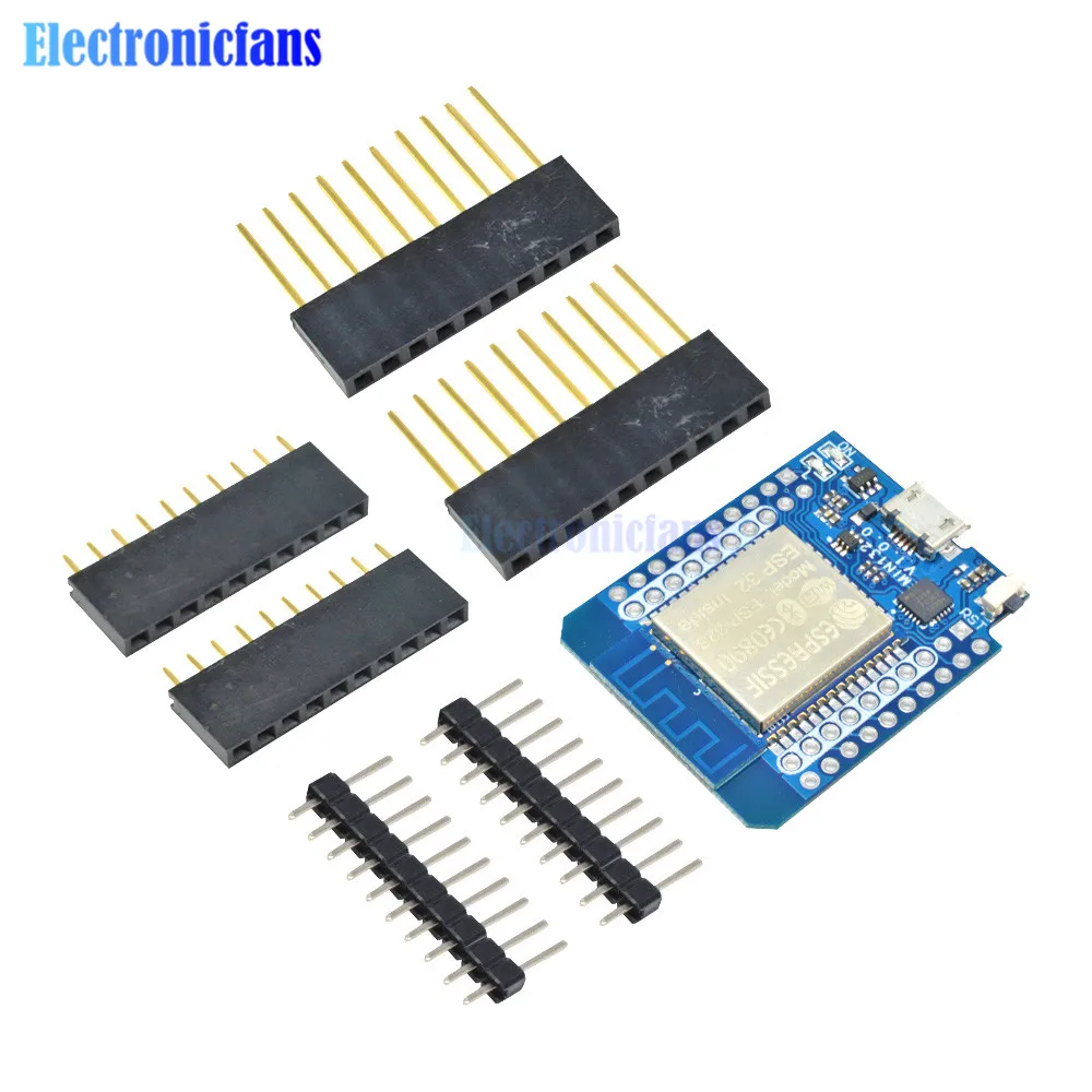 Беспроводной Wi Fi + Bluetooth для Wemos MINI D1 ESP32 ESP 32S модуль с контактами Mini Esp8266 CP2102|module