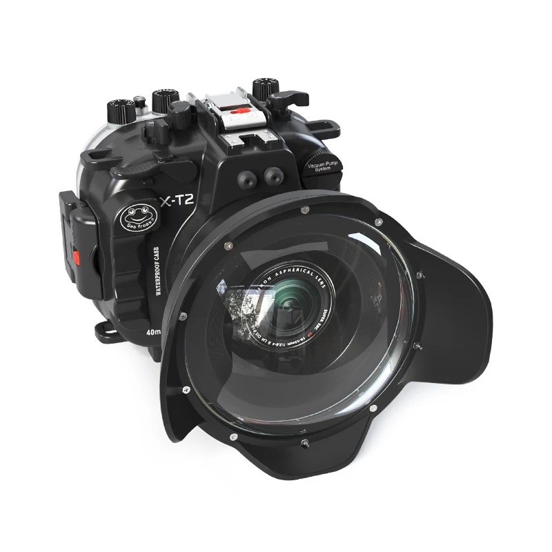 

130ft/40m Waterproof Underwater Housing Camera Diving Case For FujiFilm XT2 FUJI X-T2 16-50mm 18-55mm Lens Bag Cover Box