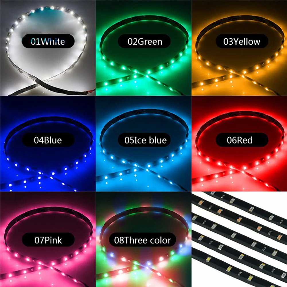 LED Strip Lights RGB Light SMD Flexible String for Bike Motor Home Lighting Indoor/Outdoor Decoration | Автомобили и мотоциклы