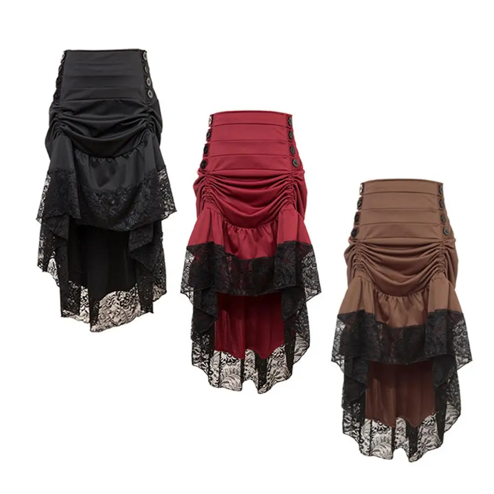 Костюм для взрослых на Хэллоуин готическая юбка дворца королевы стимпанк ретро