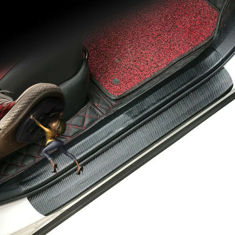 Аксессуары для автомобиля: накладки порогов из ПУ для защиты от царапин Lexus NX NX200t/300h/300 2015-2021, 8 штук в комплекте.