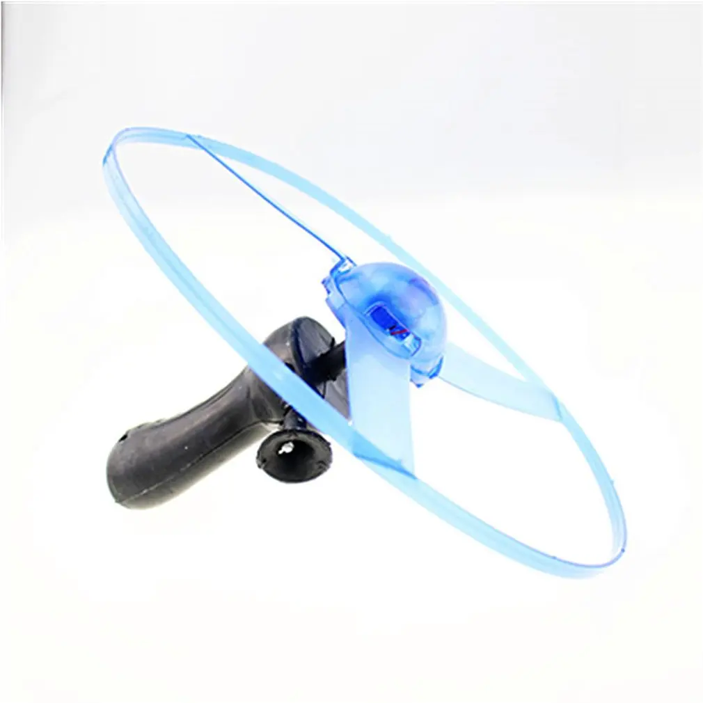 

Funny Colorful Pull String UFO LED Light Up Flying Saucer Disc Kids Toy Pull Wire UFO Light Flying Saucer