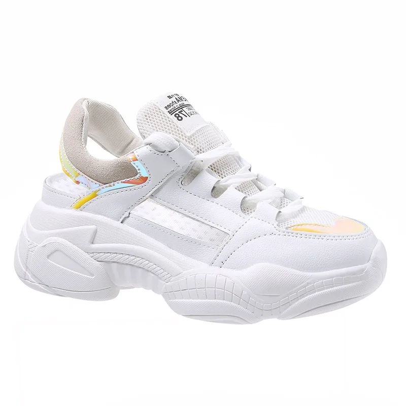 Новинка 2019 года модные летние черные и белые сандалии женские кожаные кроссовки