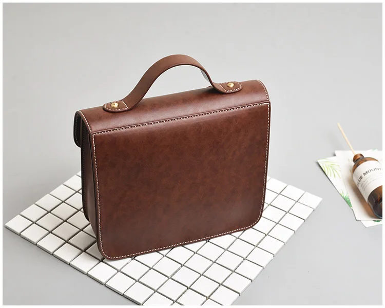 Сумка-мессенджер Женская винтажная кожаная в британском стиле ретро 2020 | Багаж и