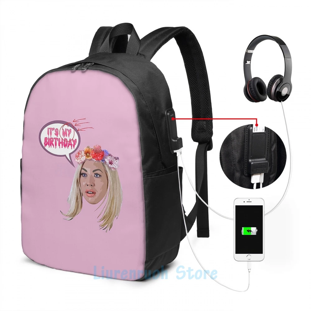 Рюкзак мужской/женский дорожный с USB-зарядкой и забавным графическим принтом |