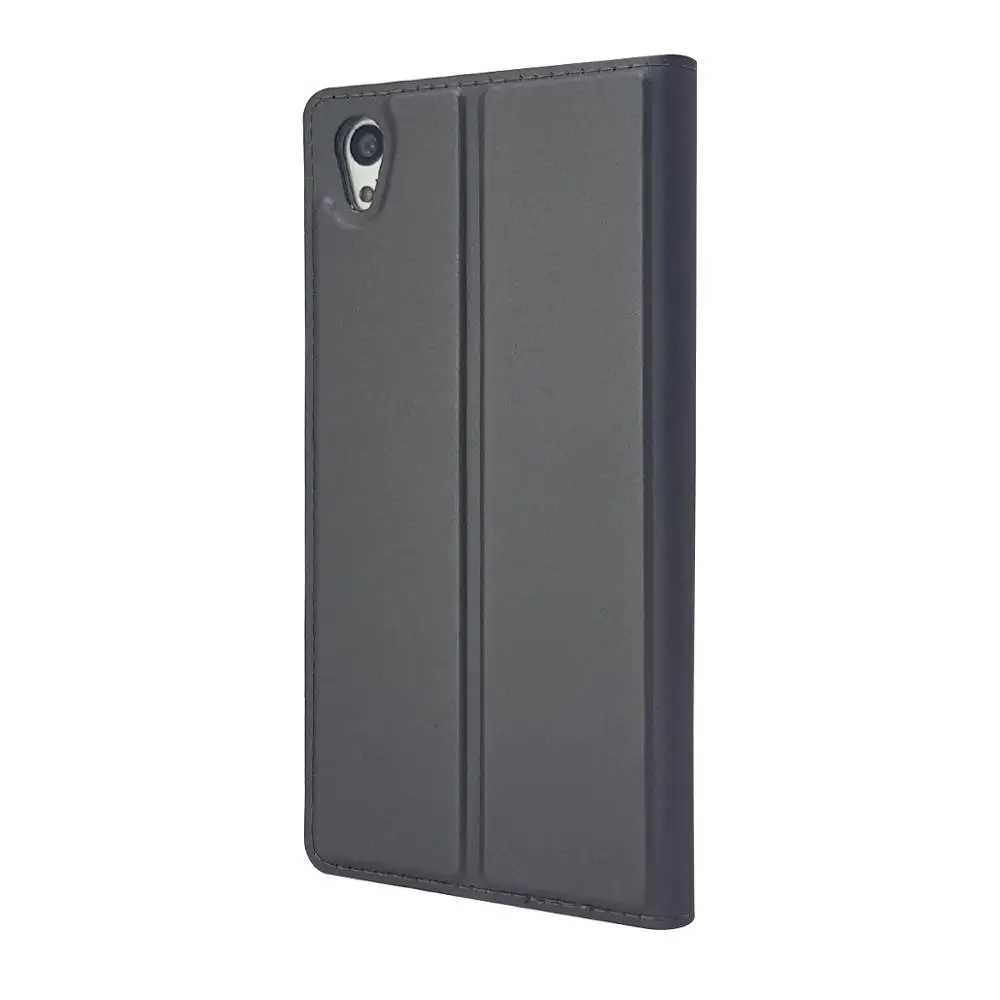 Чехол-книжка для Sony Xperia XZ XZ1 XZ2 XZ3 Z5 Compact X Premium XA XA1 Plus XA2 Ultra L1 L2 L4 кожаный ультратонкий