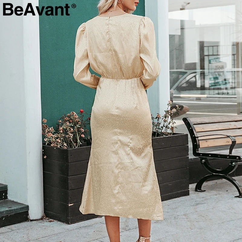 BeAvant сексуальное вечернее платье с v-образным вырезом и высокой талией женское