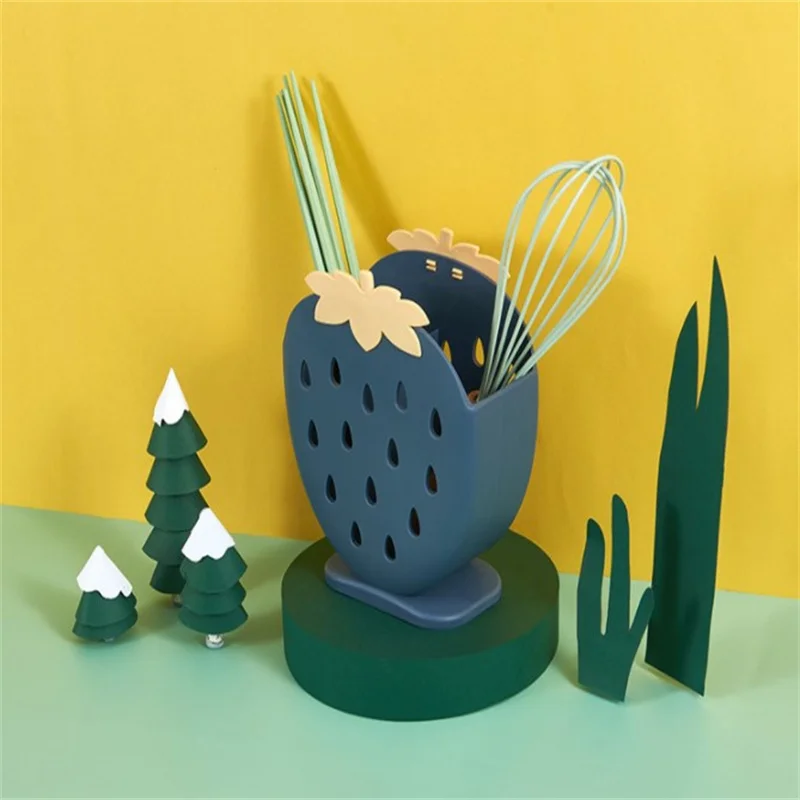 Держатель для палочек и ложек в виде клубники|Полки держатели| |