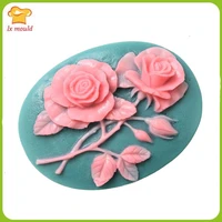 rose flower glue molds diy cake chocolate baking tools aromatherapy plaster decorative mould