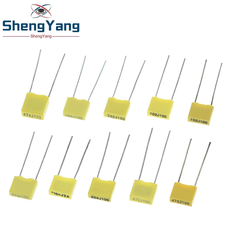Комплект корректирующих конденсаторов 10 видов * 5 шт. = 50 100 в 102J 152J 332J 472J 103J 333J 473J 104J