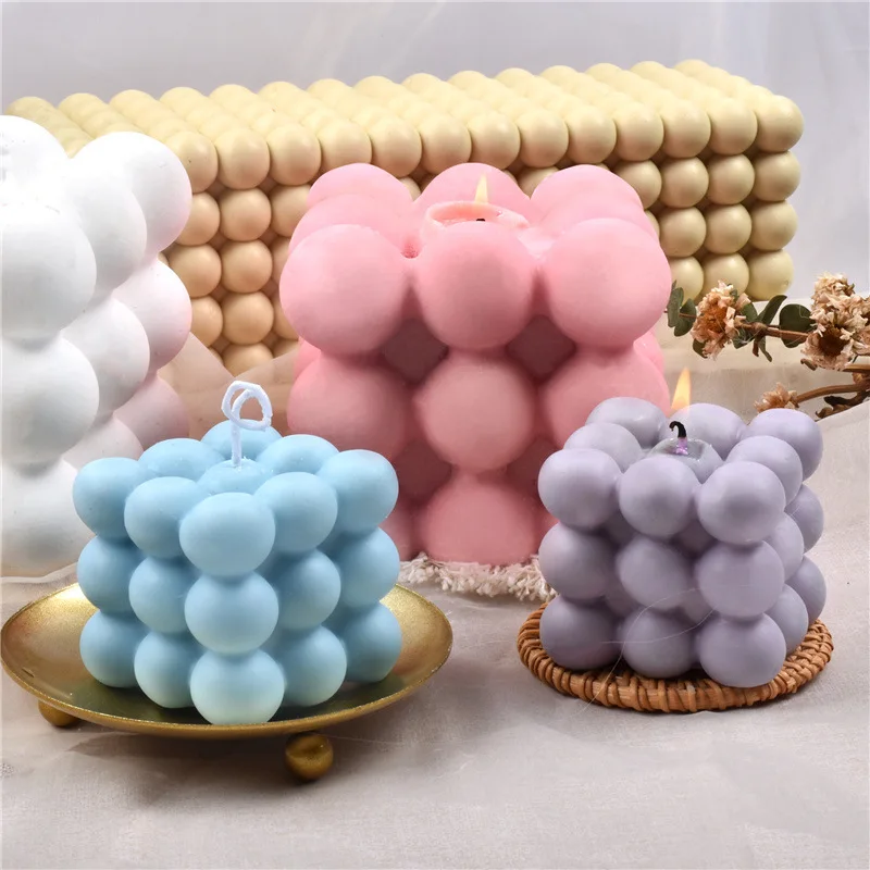 

DIY 3D Candle Mold Handmade Aromatherapy Soy Wax Candle Silicone Mold Plaster Candles Mould UV Epoxy Resin Soap Molds