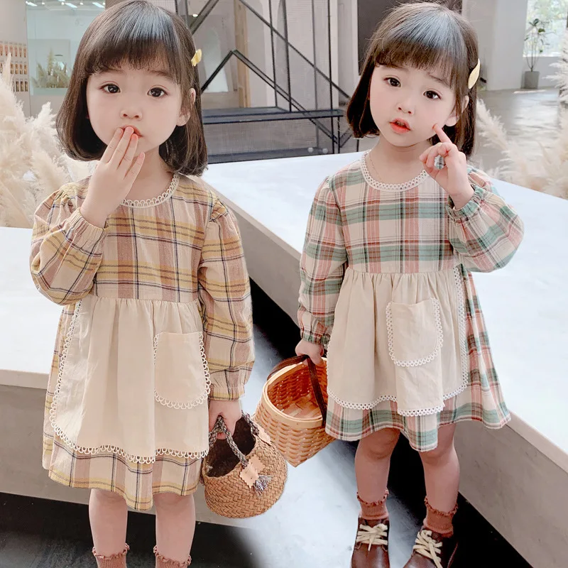 

Skin Friendly Spring Summer Girls Dress Kids Teenagers Children Clothes Outwear Special Occasion Long Sleeve High Quality