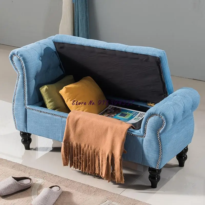 Диван-стул в европейском стиле на конце кровати стул для обуви хранения кровать