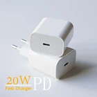 Адаптер питания PD 20 Вт USB-C, вилка стандарта США и ЕС, QC3.0, 18 Вт, быстрое зарядное устройство для смартфонов iPad Pro Air, iPhone 12 mini, 11 Pro Max, Xs, X