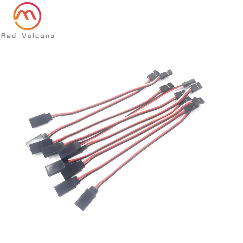 

5/10Pcs 100/150/300/500/1000mm Servo Extension Lead Wire Cable For RC Futaba JR Male to Female 10cm 15cm 20cm 30cm 50cm 100cm