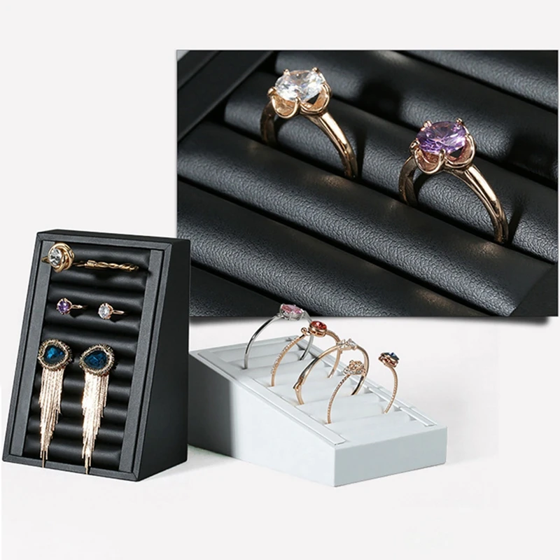 

Elastic PU Leather Bracelet Ring Tray Jewelry Display Tray Jewelry Display Stand Bracelet Insert Tray