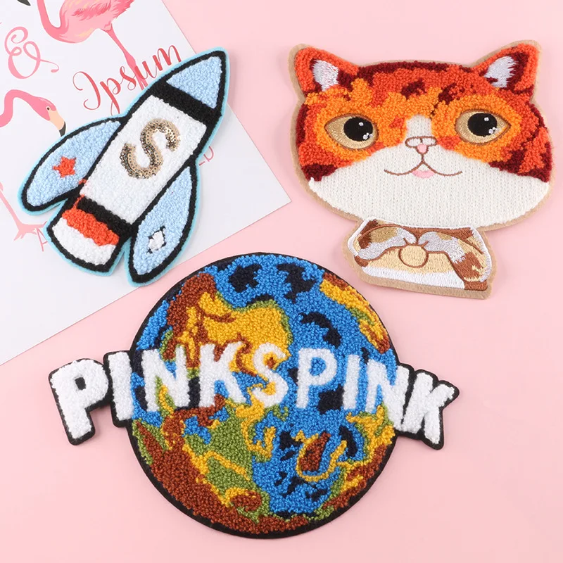 

Rocket Patch Sew On Patches For Clothes Kawaii Anime Patch DIY On Clothes Hat Embroidered Patches For Decoration Accessories