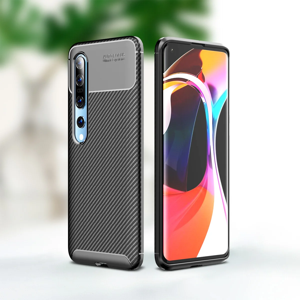 Чехол HATOLY для Xiaomi Mi 10 Pro Ультратонкий Мягкий ТПУ силиконовый чехол из углеродного