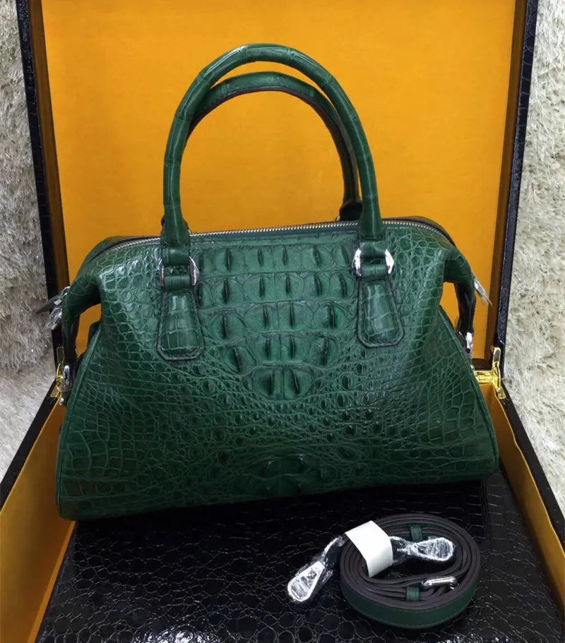 Необычная натуральная кожа аллигатора Женская Подушка кошелек из настоящей