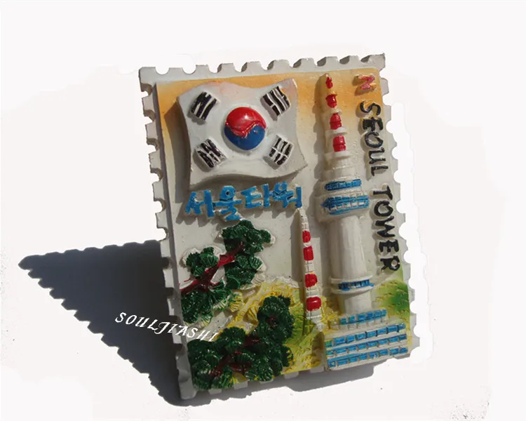 

Корейские сувениры, искусственная смола, Национальный флаг, магнитные магниты на холодильник