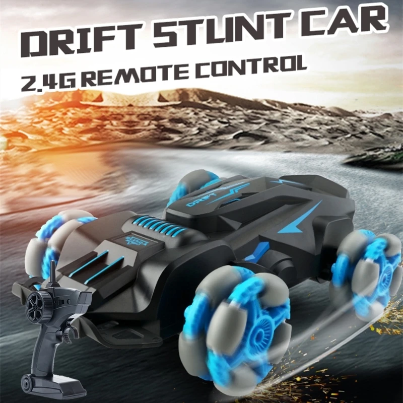 

4WD All-terrain Racing RC Stunt Drift Car 2.4G Omni-directional Drive 360 Degree Rotation Anti-collision Bumper Climbing RC Toy
