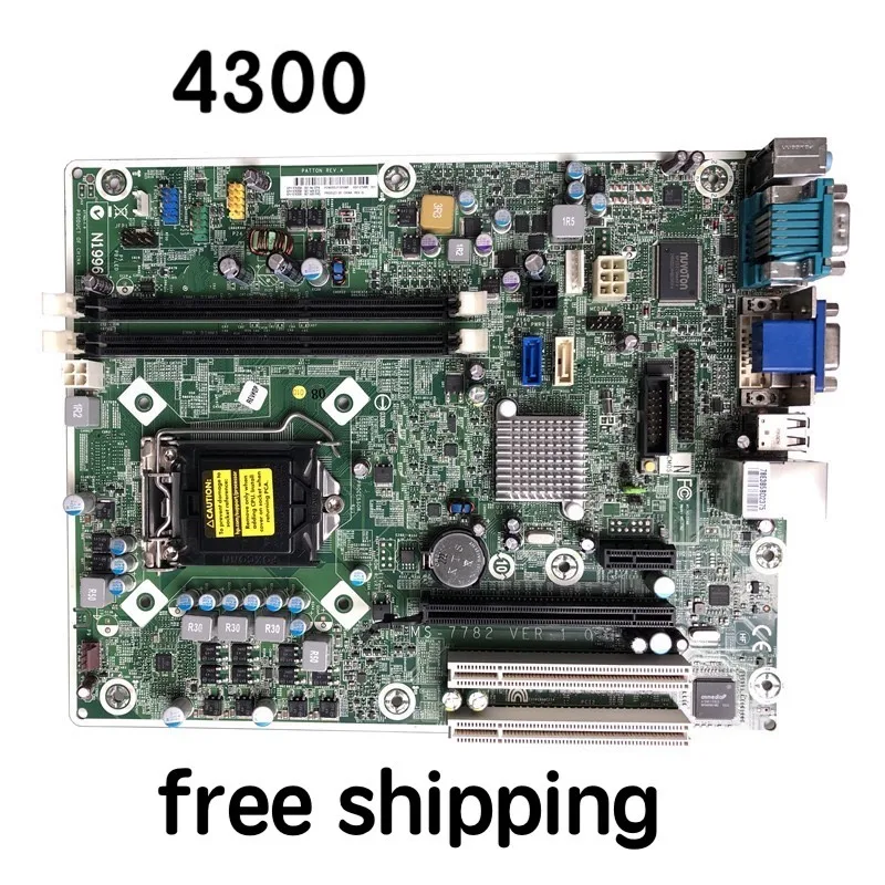 Материнская плата 676358-001 для HP Compaq 4300 Pro Desktop 675885-001 MS-7782 H61 материнская на 100%