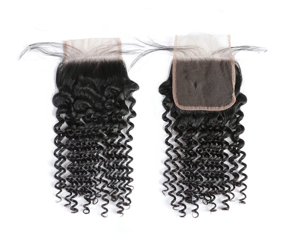 Ali queen hair средний коэффициент 7А перуанские девственные волосы глубокая волна кудрявые человеческие волосы пряди с закрытием 3 пряди с закрытием