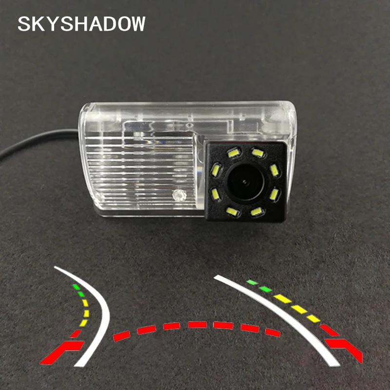 Беспроводная Автомобильная CCD камера заднего вида рыбий глаз 4 8 12 Led динамическая