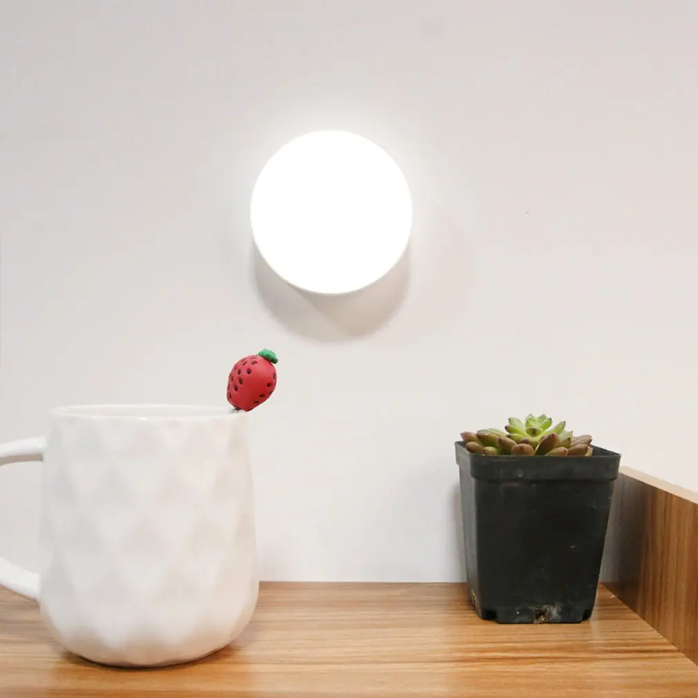 

Human Body Induction Light LED Night Light Intelligent Aisle Wardrobe Light Corridor Home Wireless Bedroom Bedside Lamp