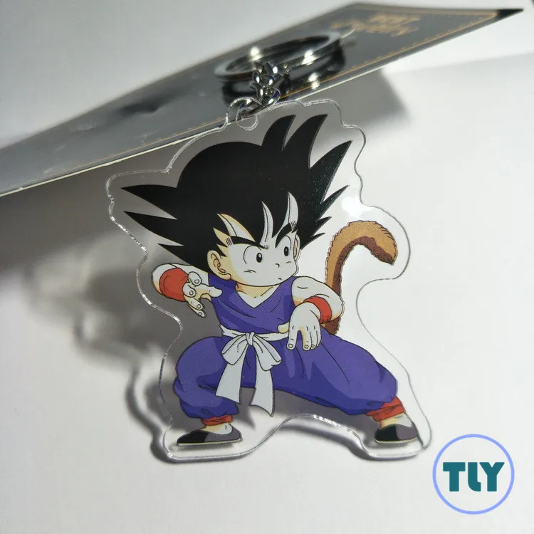 Аниме Dragon Ball Сон Гоку акриловый брелок Вегета Torankusu Супер Saiyan Broli смешной кулон брелки llaveros Ювелирные изделия Подарки - Цвет: 2