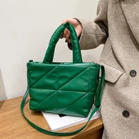 2022 luxury designer handbags for women shoulder bag winter down cotton top handle bags fashion crossbody female casual tote