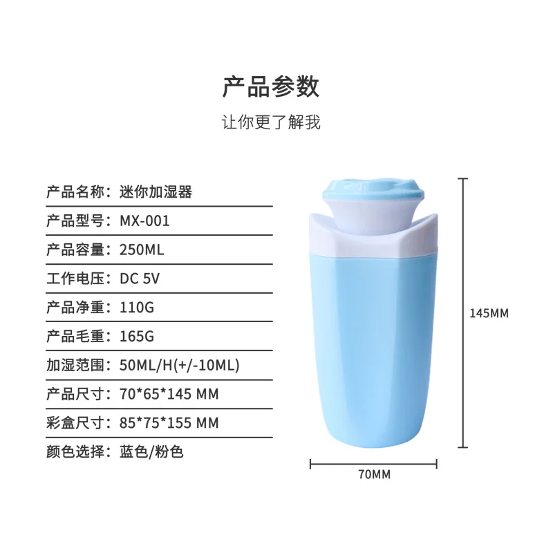 Ультразвуковой увлажнитель воздуха свеча Романтический мягкий светильник USB