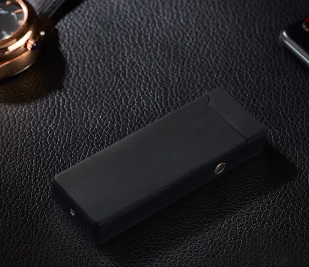 Зажигалка USB Электронная плазменная Зажигалка для курения Электронная зажигалка с выгравированным именем - Цвет: black 4
