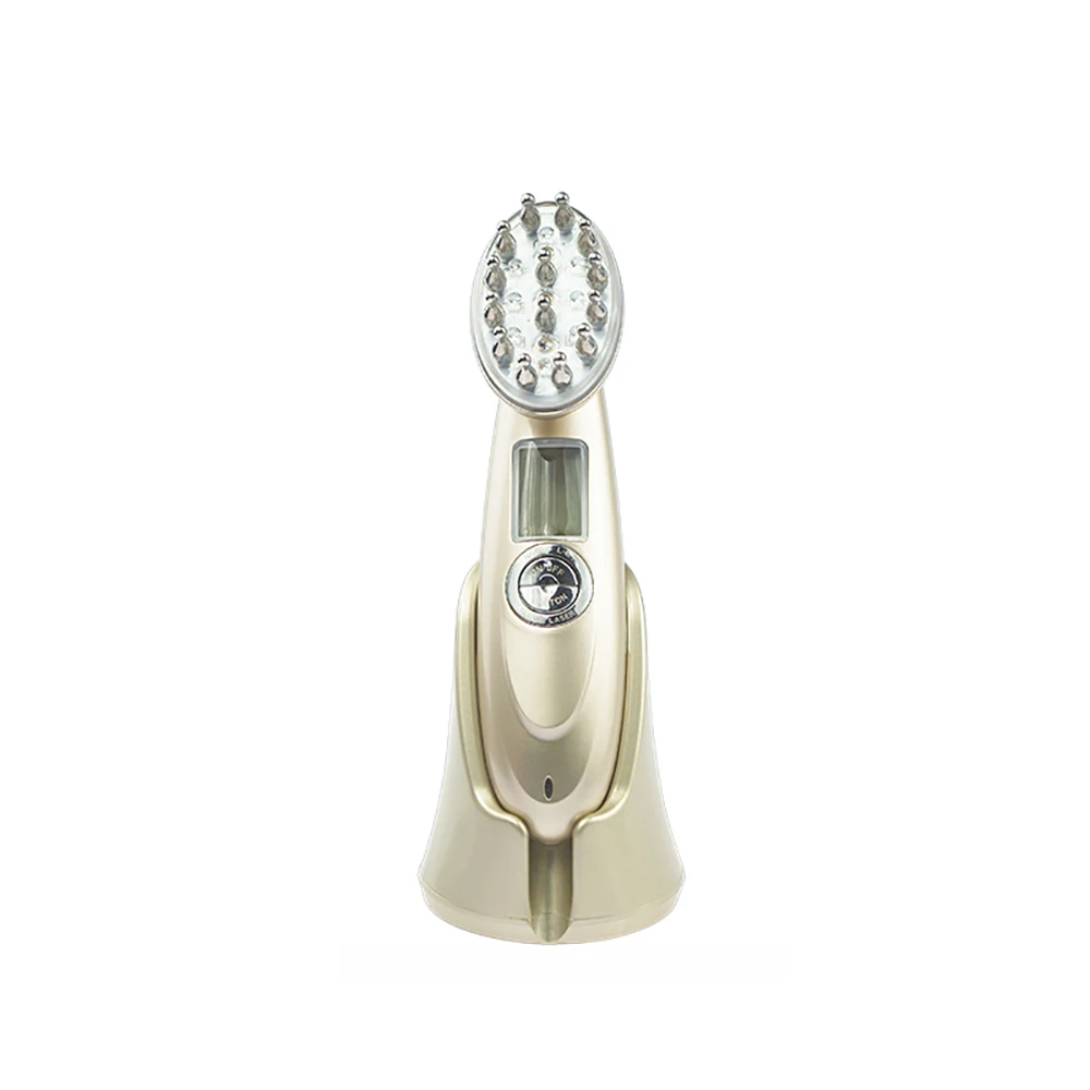 

Electric Laser Hair Growth Comb Infrared Massage Comb RF Nano Anti Hair Loss Brush Red Light EMS Vibration Massage Hair Brush