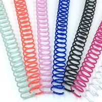 20pcs a4 46holes loose leaf pvc plastic binding spiral coil 25283035mm diy notebook journal diary ring school office supplies