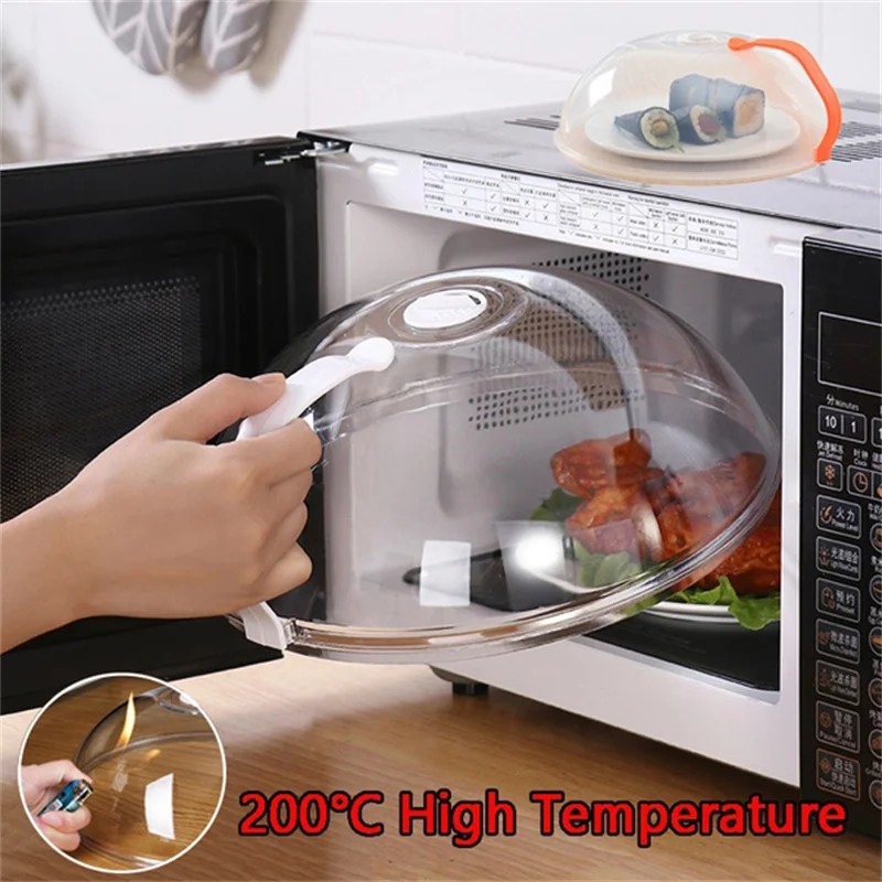 Professional Microwave Food Splatter Cover Microwave Plate Anti-oil Cover Guard Lid with Steam Vents Keeps Microwave Oven Clean