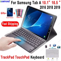 touchpad keyboard case for samsung galaxy tab a6 a 10 1 2016 2019 10 5 2018 t510 t580 t590 ttrackpad 3 0 keyboard case cover