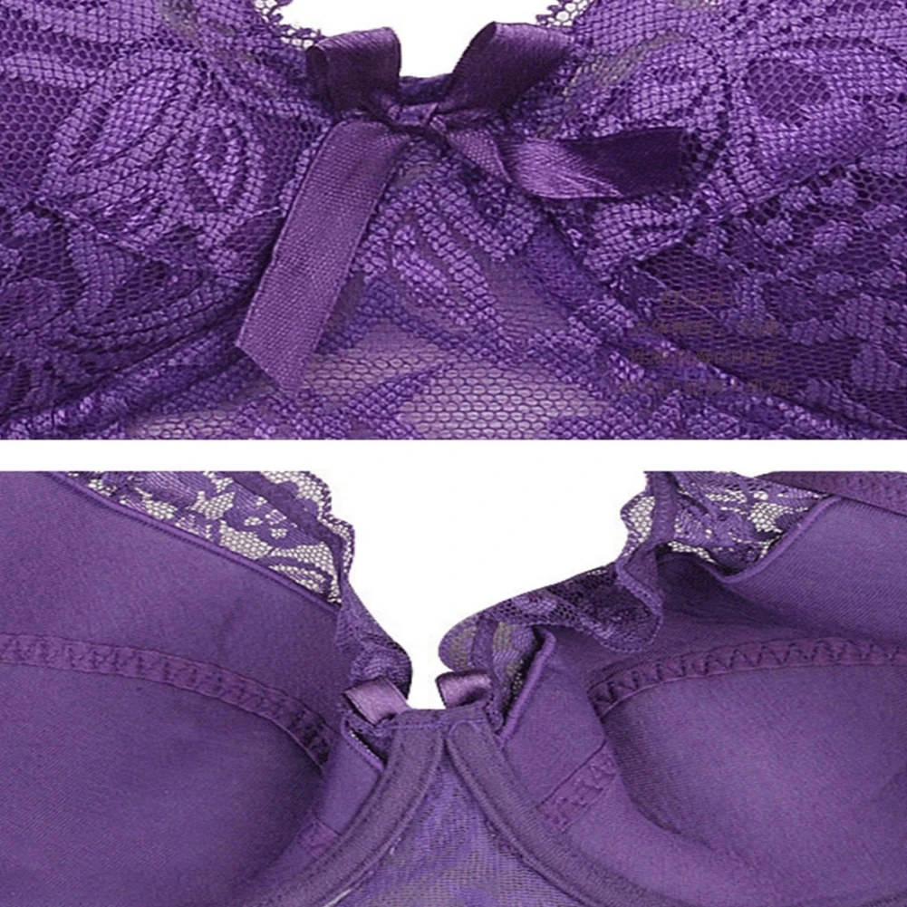 

Women Bras Thin Sexy V Neck Adjustment Lace Breathable Plus Size Women Underwear Female Wireless Bra Tube Top