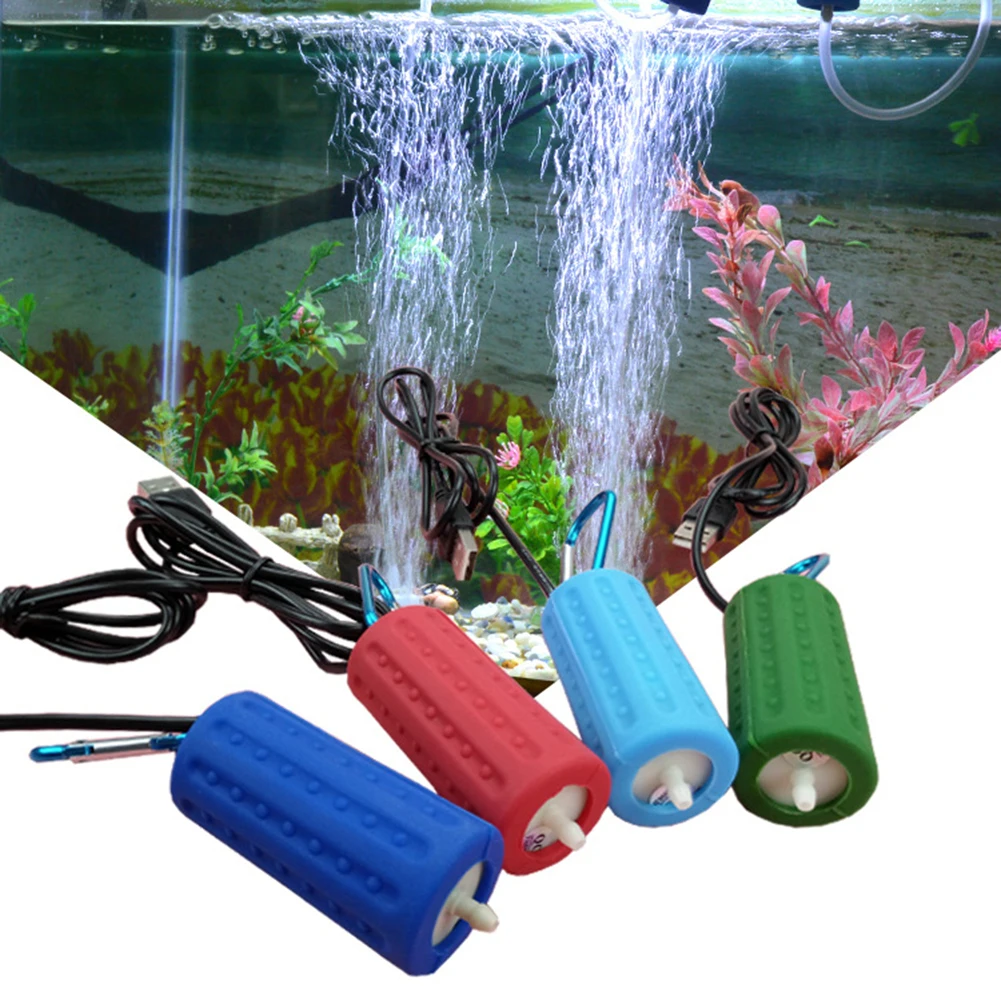 

USB бесшумный энергосберегающий водяной насос, 1 Вт, силиконовый аквариумный бесшумный мини портативный кислородный воздушный насос, аквари...