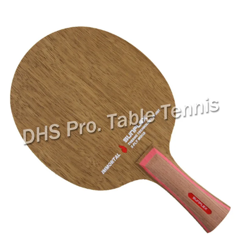 SUNFLEX IMMORTAL Table Tennis Racket 5 ply wood long handle short handle PingPong blade