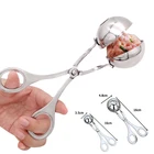 Кухонный инструмент для изготовления фрикаделек, нержавеющая сталь Зажим для фаршированных фрикаделек, для самостоятельного изготовления рыбного мяса, рисовых шариков, антипригарная форма для фрикаделек
