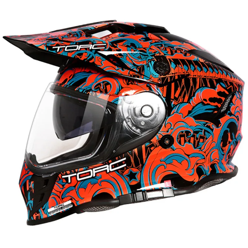 TORC T33 полный шлем для бездорожья moto cycle мужчин cross Casco Racing capacete para moto|Шлемы| |