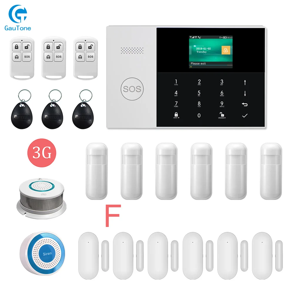 GT-007-3G-PG105-F DHL PG105 wifi GSM/3g GPRS домашняя интеллектуальная безопасность беспроводная сигнализация противопожарная защита приложение дистанционное управление - Цвет: GT-007-3G-PG105-F