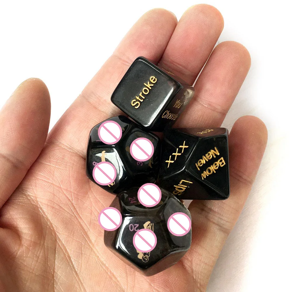 12 сторонних позиций забавные азартные игры черные эротические игральные кости